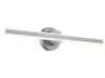 Bastone 1-Light Brushed Nickel Vanity Light