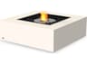 Base Square Patio Fire Pit Table with Ethanol Burner Black