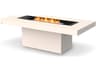 Gin 90 Dining Fire Table in Bone Concrete