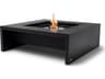 Mojito Square Patio Fire Pit Table with Ethanol Burner Stainless Steel