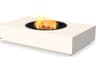Martini Rectangular Patio Fire Pit Table with AB8 Ethanol Burner Black