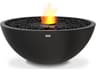 Mix Round Fire Pit Bowl with Ethanol Burner Black