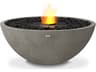 Mix Round Fire Pit Bowl with Ethanol Burner Black