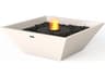 Nova Square Fire Pit Bowl with Ethanol Burner Black