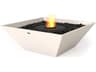 Nova Square Fire Pit Bowl with Ethanol Burner Stainless Steel
