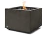 Sidecar Square Patio Fire Pit Table with Ethanol Burner Stainless Steel