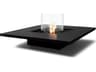 Vertigo Square Outdoor Patio Fire Pit Table with Ethanol Burner Stainless Steel