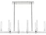 Noemi 10-Light Chrome Linear Island Pendant