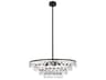Ella 6-Light Black Crystal Pendant