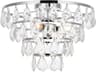 Ella 3-Light Chrome Crystal Flush Mount