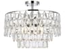 Mila 5-Light Chrome Crystal Semi Flush Mount