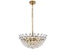 Emilia 5-Light Brass Crystal Pendant