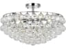 Savannah 5-Light Chrome Crystal Semi Flush Mount