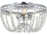 Kylie 3-Light Chrome Crystal Flush Mount