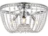 Kylie 3-Light Chrome Crystal Flush Mount