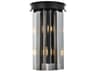 Sydney Matte Black Silver Crystal Wall Sconce