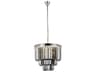 Sydney 9-Light Polished Nickel Silver Crystal Tiered Chandelier