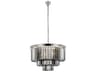 Sydney 9-Light Polished Nickel Silver Crystal Tiered Chandelier