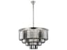 Sydney 17-Light Polished Nickel Silver Crystal Tiered Chandelier