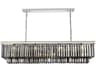 Sydney 12-Light Polished Nickel Silver Crystal Tiered Island Pendant