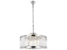 Chelsea 8-Light Polished Nickel Clear Crystal Drum Pendant