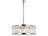 Chelsea 10-Light Polished Nickel Clear Crystal Drum Pendant