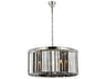 Sydney 8-Light Polished Nickel Silver Crystal Drum Pendant