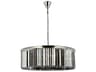 Sydney 10-Light Polished Nickel Silver Crystal Drum Pendant