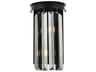 Sydney 2-Light Matte Black Silver Crystal Wall Sconce