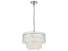Emilia 4-Light Chrome Tiered Pendant