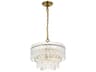 Emilia 4-Light Satin Gold Tiered Pendant