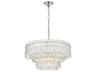 Emilia 6-Light Chrome Tiered Pendant
