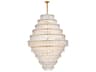Emilia 33-Light Satin Gold Tiered Chandelier