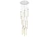 Weston 13-Light Chrome Crystal LED Cylinder Pendant