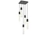 Aurora 5-Light Black Linear Pendant