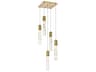 Aurora 5-Light Satin Gold Linear Pendant