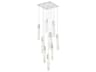 Aurora 9-Light Chrome Linear Pendant