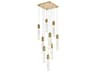 Aurora 9-Light Satin Gold Linear Pendant
