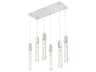 Aurora 6-Light Chrome Linear Island Pendant