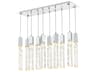 Aurora 10-Light Chrome Linear Island Pendant