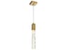 Aurora 1-Light Satin Gold Linear Mini Pendant