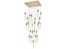 Aurora 25-Light Satin Gold Linear Pendant