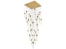 Aurora 36-Light Satin Gold Linear Pendant