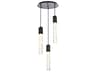 Aurora 3-Light Black Linear Pendant