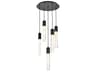Aurora 5-Light Black Linear Pendant