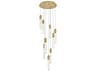 Aurora 9-Light Satin Gold Linear Pendant