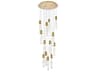 Aurora 13-Light Satin Gold Linear Pendant