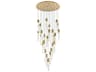 Aurora 25-Light Satin Gold Linear Pendant