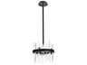 Serena 6-Light Black Crystal Linear Mini Pendant