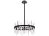 Serena 10-Light Black Crystal Linear Pendant